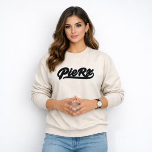 Womens Long Sleeve Embroidered T Shirt Premium Cotton Casual Top