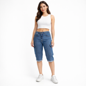 Premium Women’s Denim 3 Quarter Pants